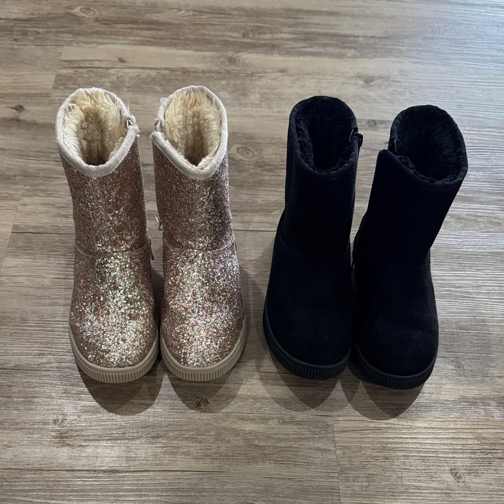BOGO! Bundle of girls fur lined boots